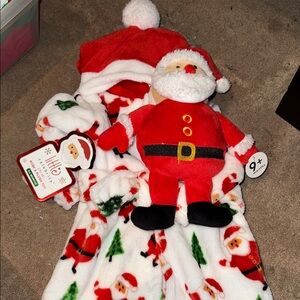 NEW| Santa Claus Kids Pajama Robe Set | 9 Months